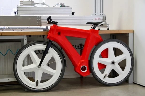 Electric bike structural chassis frame molded with LFT-G PP Electric bike structural chassis frame molded with LFT-G PP